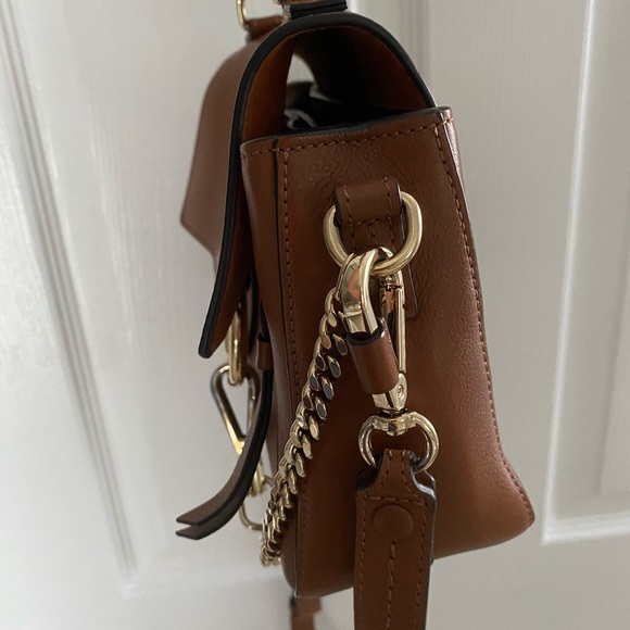 Chloe Faye Day Mini, Tan Brown Leather Crossbody Bag, Amazing Condition - Picture 10 of 16